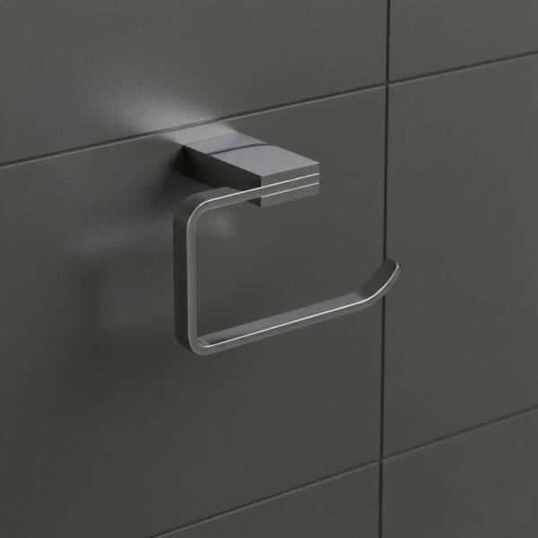 Defne Açelya Kare Tuvalet Kağıtlığı Krom (404 60) - 2