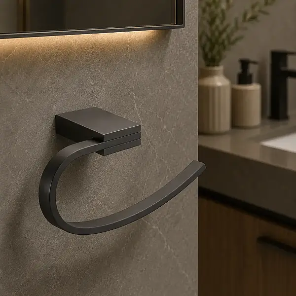 Defne Açelya Oval Havluluk Antrasit (403 10 ANT) - 1