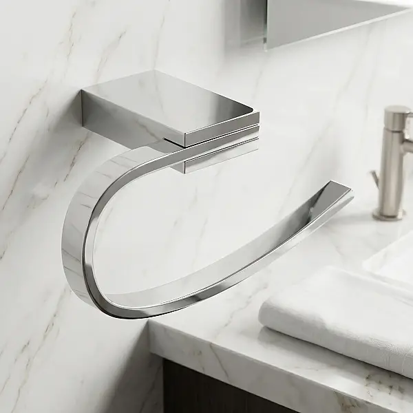 Defne Açelya Oval Havluluk Krom (403 10) - (DEF213) - 1