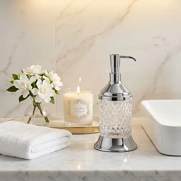 Defne Açelya Set Üstü Sıvı Sabunluk Krom (50 10) - 1