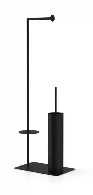 Defne Banyo Akasya Yedekli Kağıtlıklı Klozet Fırçası Siyah Renk (60 40 S) - Defne Banyo (1)