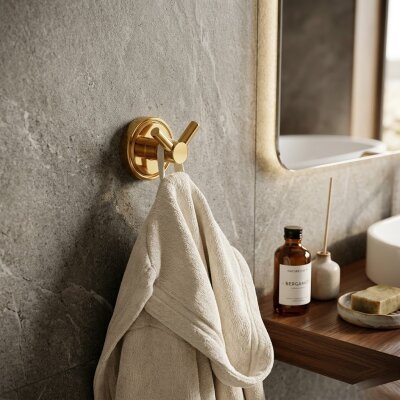 Defne Aster İkili Bornozluk Altın (205 20 A) - Defne Banyo