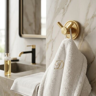 Defne Aster İkili Bornozluk Mat Altın (205 20 MA) - Defne Banyo