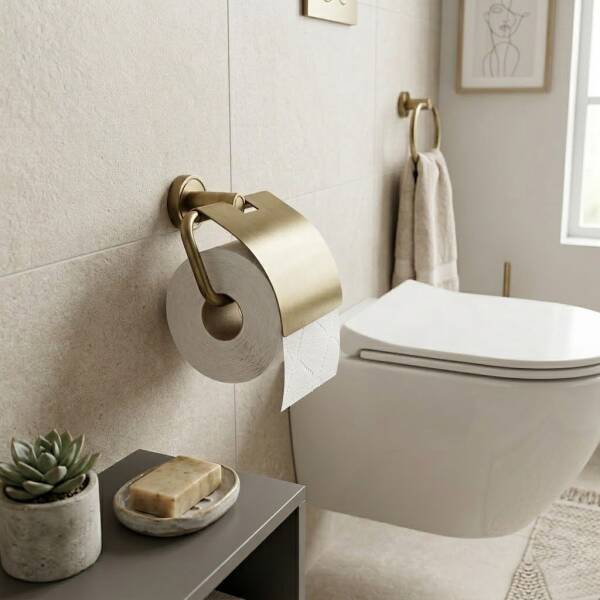 Defne Aster Kapaklı Tuvalet Kağıtlığı Antik Eskitme (205 40 E) - 1