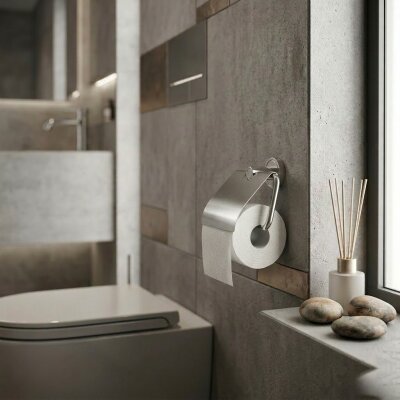 Defne Aster Kapaklı Tuvalet Kağıtlığı Parlak (205 40 P) - Defne Banyo