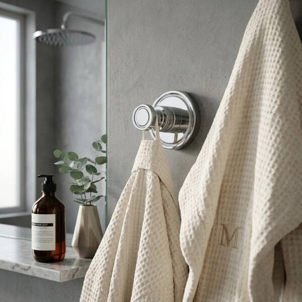 Defne Aster Tekli Bornoz Askısı Parlak (205 10 P) - 1