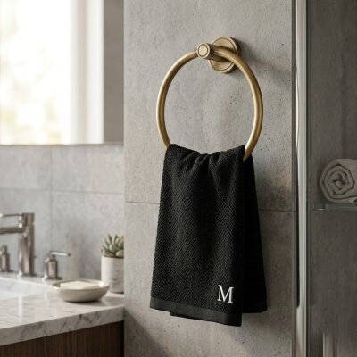 Defne Aster Yuvarlak Havluluk Antik Eskitme (205 13 E) - Defne Banyo