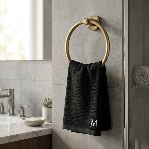 Defne Aster Yuvarlak Havluluk Antik Eskitme (205 13 E) - 1