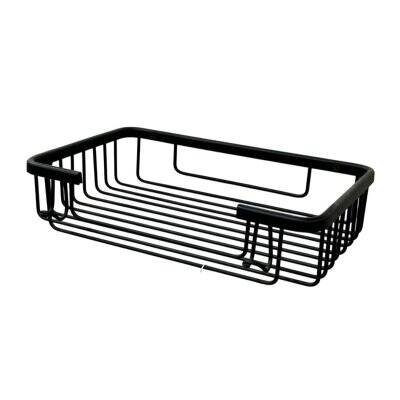 Defne Banyo 15x25 Tekli Krom Banyo Şampuanlık Sabunluk Süngerlik Siyah Renk (191 1525 S) - 3