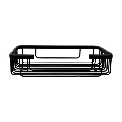 Defne Banyo 15x25 Tekli Krom Banyo Şampuanlık Sabunluk Süngerlik Siyah Renk (191 1525 S) - 4