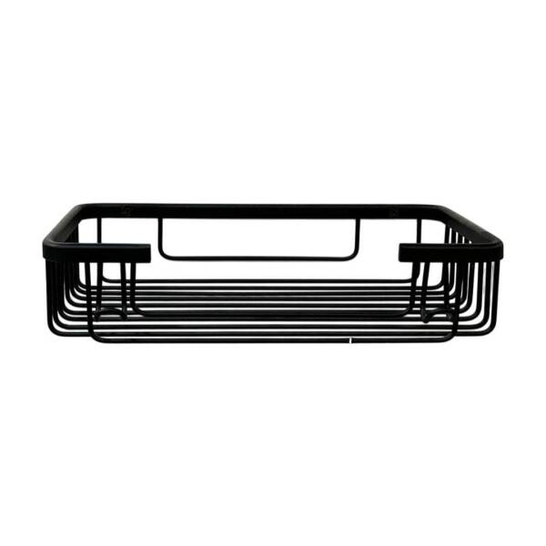 Defne Banyo 15x25 Tekli Krom Banyo Şampuanlık Sabunluk Süngerlik Siyah Renk (191 1525 S) - 4