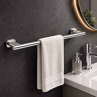 Defne Banyo 35 cm Uzun Havluluk Krom Renk (800 30) - Defne Banyo (1)