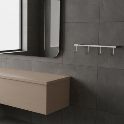 Defne Banyo Açelya 4lü Kanca Havluluk Krom (400 40) - Defne Banyo