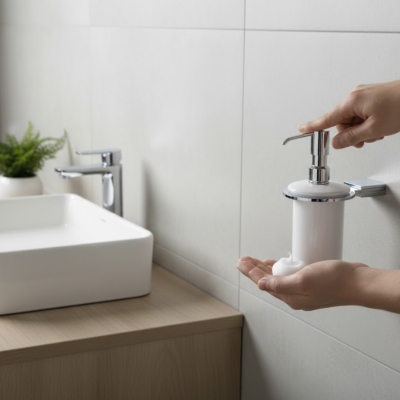 Defne Banyo Açelya Krom Montajlı Sıvı Sabunluk (402 50) - Defne Banyo