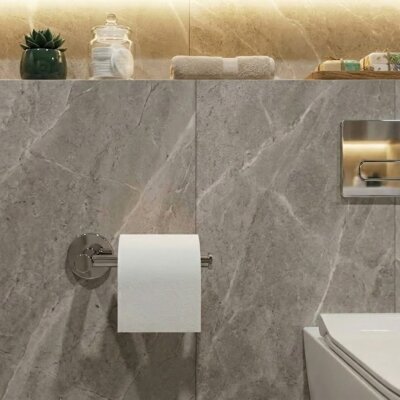 Defne Banyo Gül Yatay Tuvalet Kağıtlığı Krom Renk (204 25) - Defne Banyo