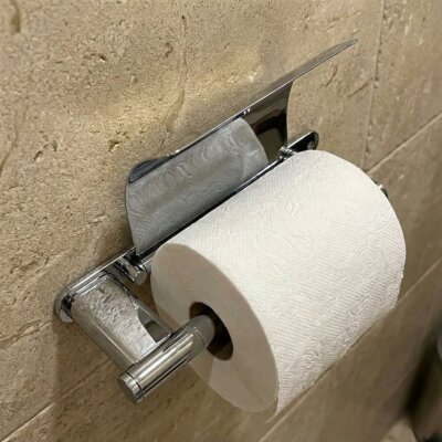 Defne Banyo Lotus Kapaklı Kağıtlık Krom (804 10) - Defne Banyo