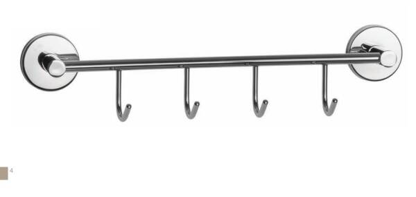 Defne Begonya 4lü Askılık Krom Renk (500 40) - 1