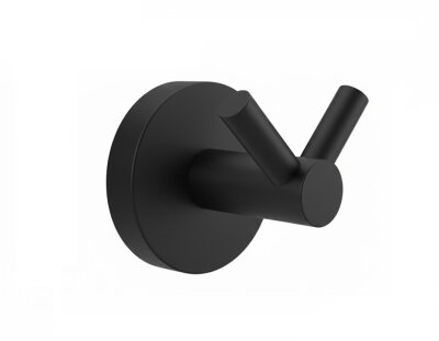 Defne Begonya İkili Askılık Siyah (500 10 S) - Defne Banyo