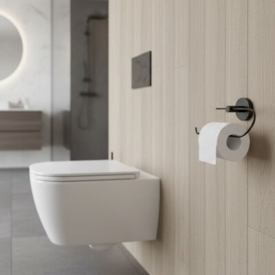 Defne Begonya Kağıt Havluluk Siyah Renk (504 40 S) - Defne Banyo