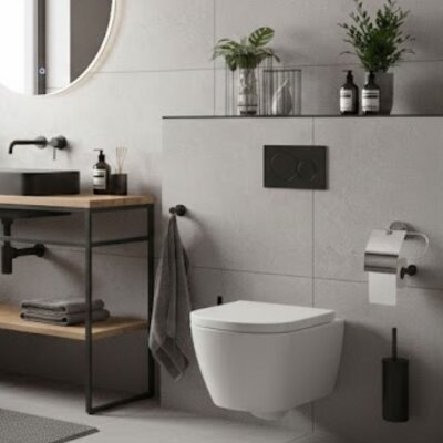 Defne Begonya Kapaklı Kağıt Havluluk Krom (504 30) - (DEF41) - Defne Banyo