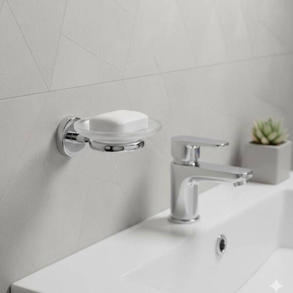 Defne Begonya Katı Sabunluk Krom (502 10) - (DEF42) - 1