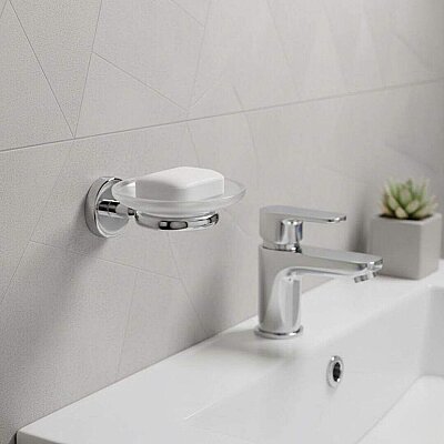 Defne Begonya Katı Sabunluk Krom (502 10) - (DEF42) - Defne Banyo