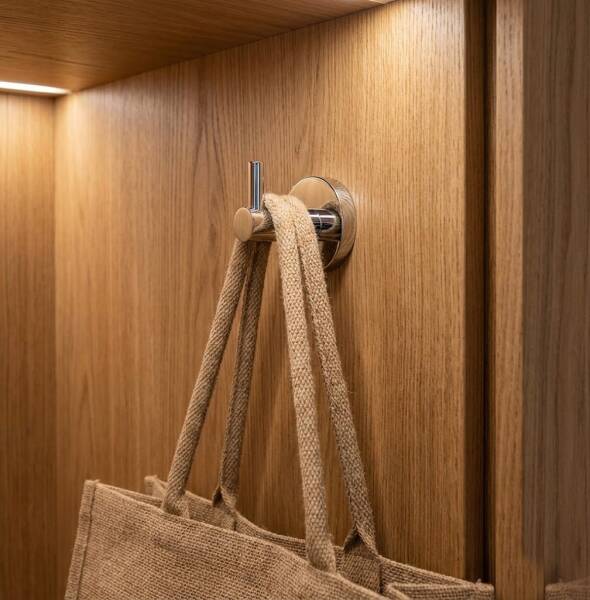 Defne Begonya Tekli Askılık Krom (500 11) - 2