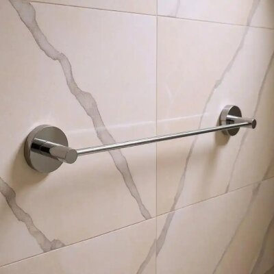 Defne Begonya Uzun Havluluk Krom (501 40) (DEF46) - Defne Banyo