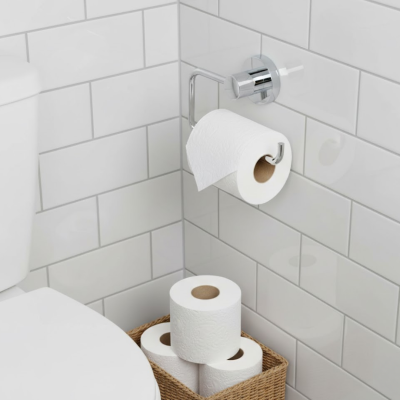 Defne Gardenya Tuvalet Kağıtlığı Krom (704 23) - (DEF340) - Defne Banyo