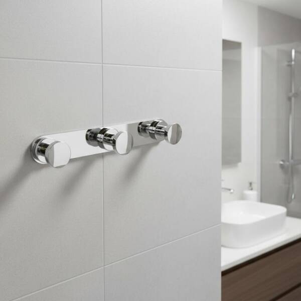 Defne Gardenya Üçlü Krom Askılık (700 15) - 1