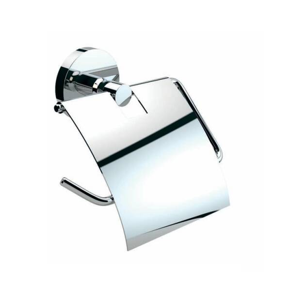 Defne Gül Kapaklı Tuvalet Kağıtlığı Krom (204 10) - 2