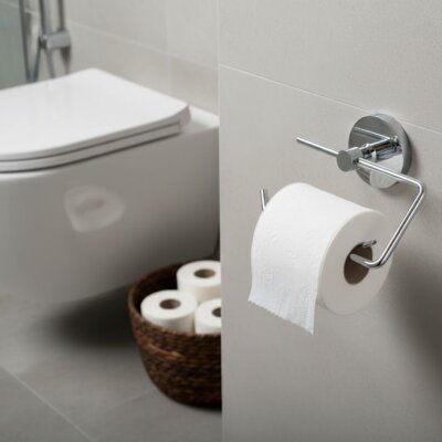 Defne Gül Tuvalet Kağıtlığı Krom (204 20) - (DEF388) - Defne Banyo