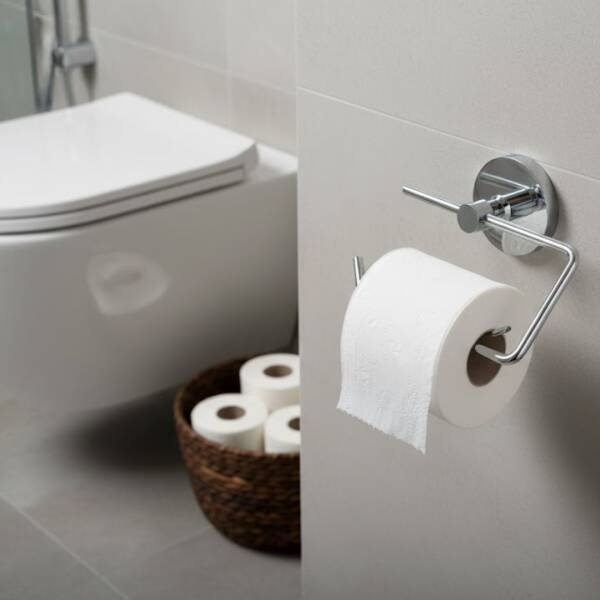 Defne Gül Tuvalet Kağıtlığı Krom (204 20) - (DEF388) - 1