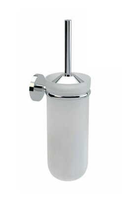 Defne Gül Uzun Duvara Monte Cam Klozet Fırçalığı Krom (202 70) - (DEF24) - Defne Banyo (1)