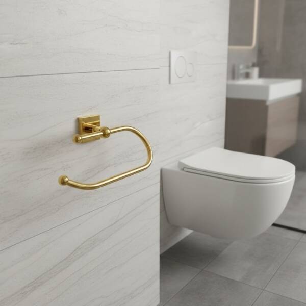 Defne Lux Tuvalet Kağıtlığı Kapaksız Altın Renk (104 70 A) - 1