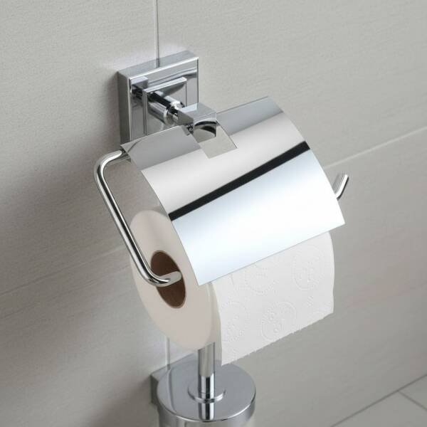 Defne Menekşe Krom Kapaklı Tuvalet Kağıtlığı (304 10) - 1