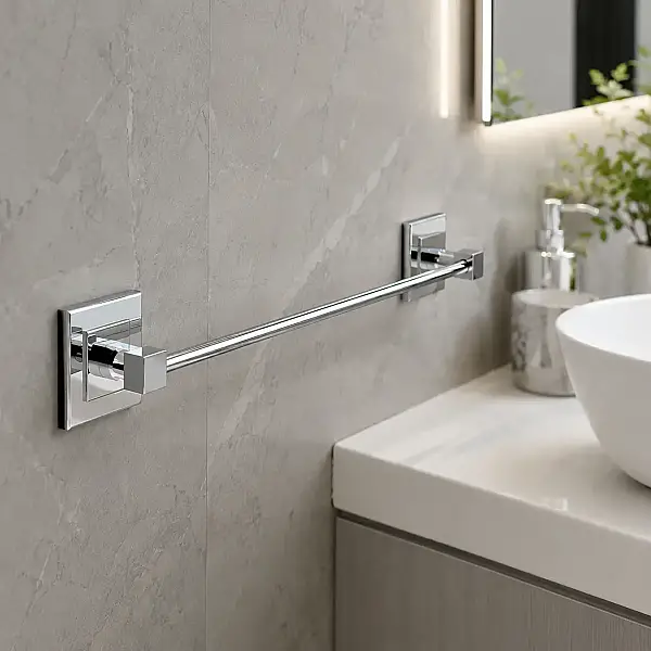 Defne Menekşe Uzun Havluluk Krom 40 cm (301 40) - 1