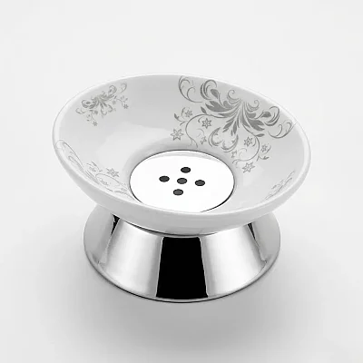 Defne Reyhan Set Üstü Sabunluk Krom (9520) - Defne Banyo (1)