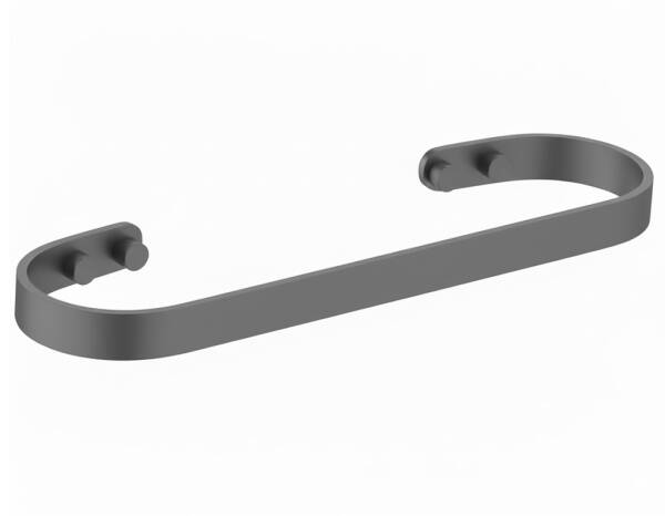 Defne Banyo Sarmaşık Yuvarlak Havluluk Antrasit Renk (103 15 ANT) - 1