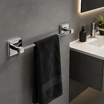 Defne Uzun Havluluk Krom 50cm (101 50) - 1