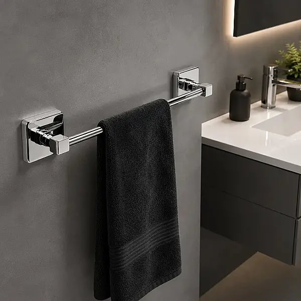 Defne Uzun Havluluk Krom 50cm (101 50) - 1