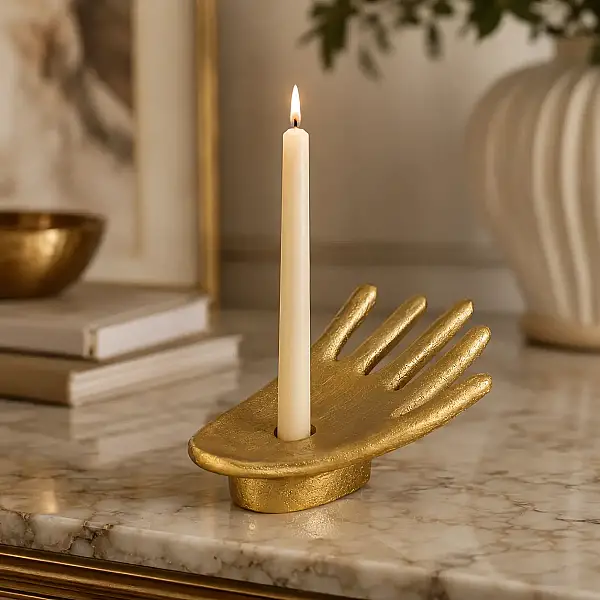 Dekoratif El Mumluk Gold Renk 19*11*5 cm (AK.IU0376) - 1