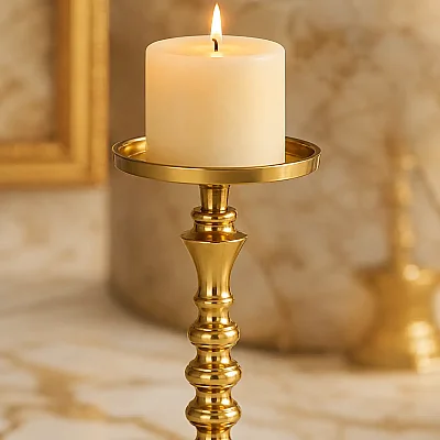 Dekoratif Gold Mumluk 11,5*11,5*35 cm (AK.IU0432) - Vitale (1)