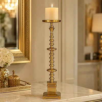 Dekoratif Gold Mumluk 11,5*11,5*49 cm (AK.IU0433) - 1