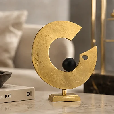 Dekoratif Obje Gold/Siyah 38*10*44 cm (AK.IU0400) - 1