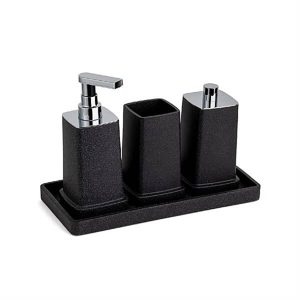 System Banyo Diş Fırçalığı Siyah Renk 130x87x87 mm (BA2025 007 R2) - 2