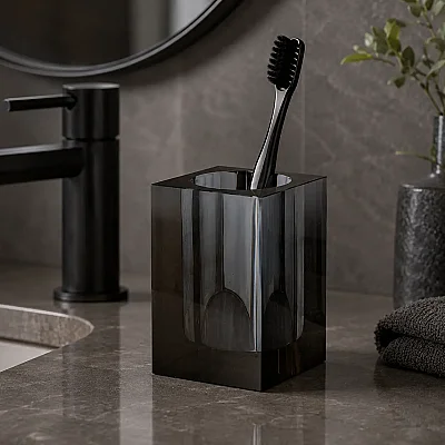 Vitale Banyo Diş Fırçalık Cam Gri (KBW30001) - 1