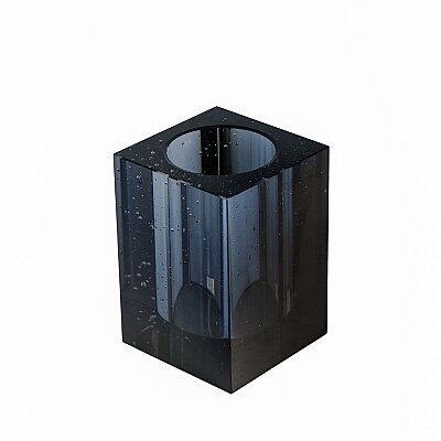 Vitale Banyo Diş Fırçalık Cam Gri (KBW40001) - Vitale Banyo