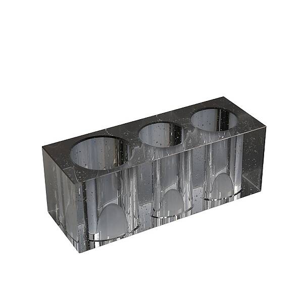 Diş Macun Tutacağı Cam Gri (KBW40004) - 1