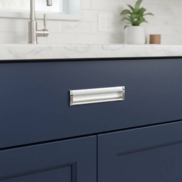 Nobel Gömme Mobilya Kulbu Alüminyum Mat Krom 128mm Kulp (DOG121) - 1